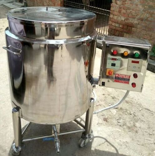 Silver 200Ltr Jacketed Tank