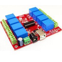 FT245RL USB 8 Channel Relay Board