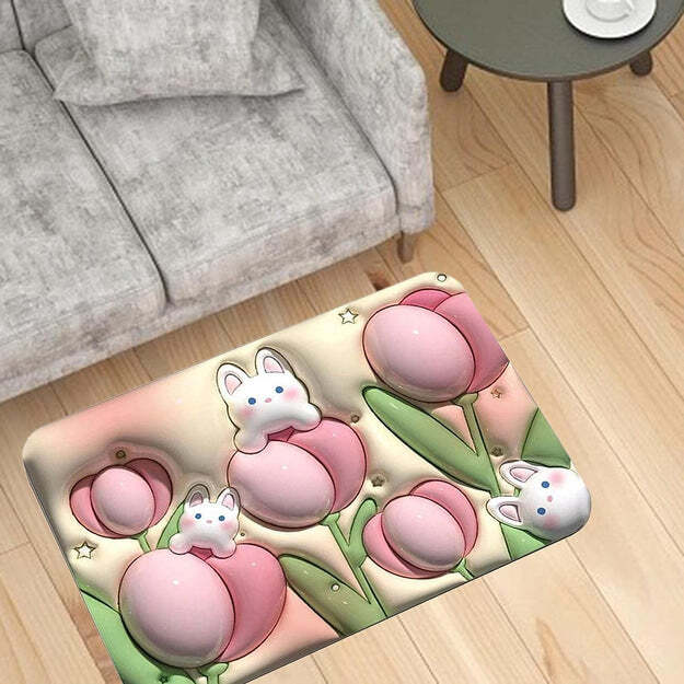 STONE BATH MAT NON SLIP ANTI MOULD 3D ABSORBENT BATH MATS FOR BATHROOM STONE BATH MAT QUICK DRY SHOWER MAT (60X39CM) 4598A