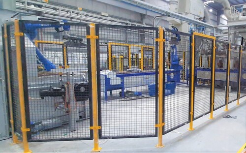 Industrial Machine Safety Fencing Robot Application