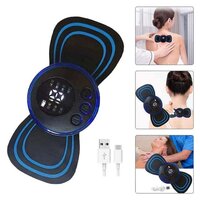 PORTABLE USB NECK MASSAGER ELECTRIC NECK MASSAGER AUTOMATIC MASSAGE ENHANCER MINI CERVICAL MASSAGER EMS LYMPHATIC DRAINAGE MASSAGE WITH CABLE (6204)