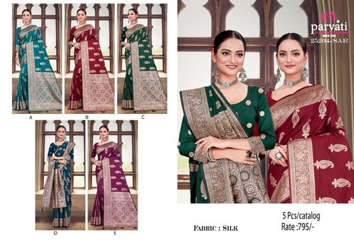 Silk Banarasi Butta Saree For Wedding-25204