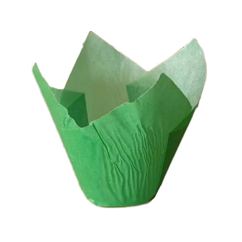 Green 160 X 50 Mm Lotus Muffin Paper Cup