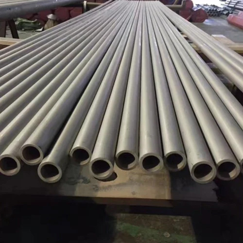 Stainless Steel 347 Seamless Pipe - Round, Gray, Mill Finished | 1-Year Warranty, Ideal for Construction Applications
