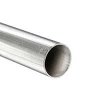 Stainless Steel Welded Tube - Round Shape, Gray Color | 1 Year Warranty, Ideal For Construction Applications