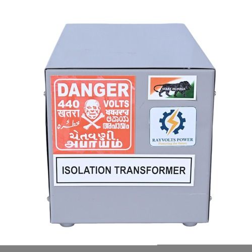 Rayvolts Power 15 KVA Isolation Transformer Single Phase Input/Output 415 VAC ISO Certified with 2 Years Warranty.