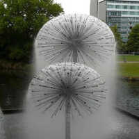 Half Hemisphere Dandelion Fountain - Color: Any Color