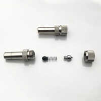 Dust Removal System - 6mm Brass & Aluminum Alloy Slip Lock Mist Nozzles | Corrosion Resistant, Easy Installation, Minimal Maintenance