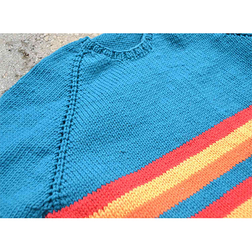Wool Raglan Knit Sweater
