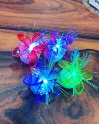 Flower Mini Light - Plastic Material, 16 Led Cherry Blossom Design | Multi-color Flower String Lights For Elegant Home Decor