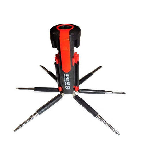 8 IN 1 MULTI-FUNCTION SCREWDRIVER KIT WITH LED PORTABLE TORCH (0427)