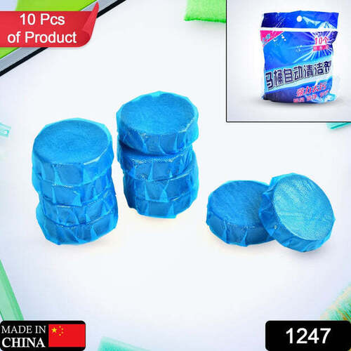 BLUE BUBBLE TOILET BOWRING TOILETS TOILET CLEANERS POWERFUL DECONTAMINATION DURABLE BATHROOM (10PC) 1247