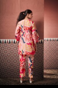 Digital Printed Cord Set catalog launch by mora couture