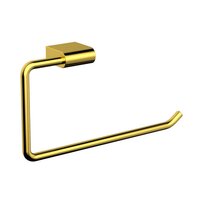 Glossy Gold Towel Ring   Open Subtle