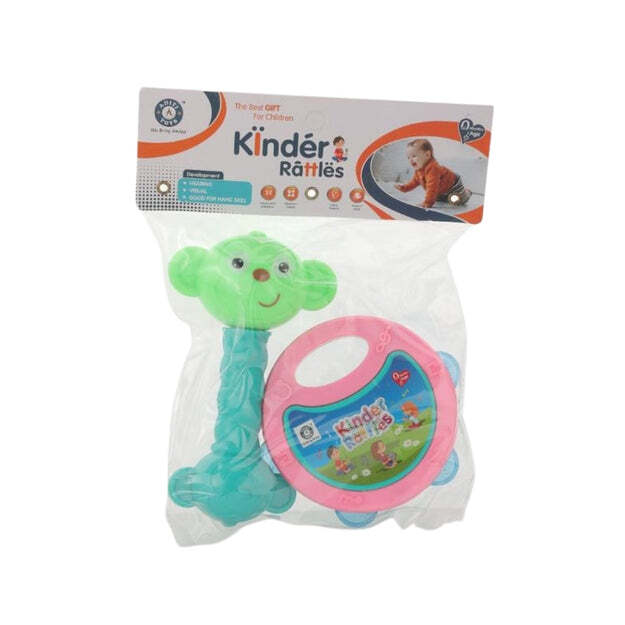 AT40 2PC RATTLES BABY TOY AND GAME FOR KIDS AND BABIES FOR PLAYING AND ENJOYING PURPOSES (1940)