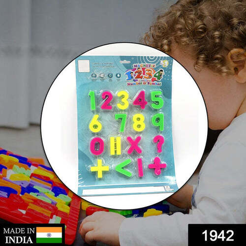 AT42 MAGNETIC NUMBER SYMBOL BABY TOY AND GAME FOR KIDS AND BABIES FOR PLAYING AND ENJOYING PURPOSES (1942)