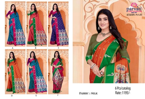 Paithani Silk Saree For Women-25226