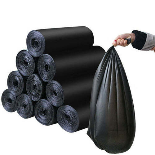 Garbage Bags Large Size Black Colour (30 X 50) 1576 - Application: Home Use
