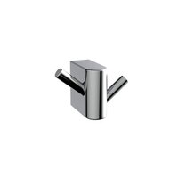 Robe Hook - Brass, 36mm Size, Silver Color | Wall Mounted, Glossy Finish
