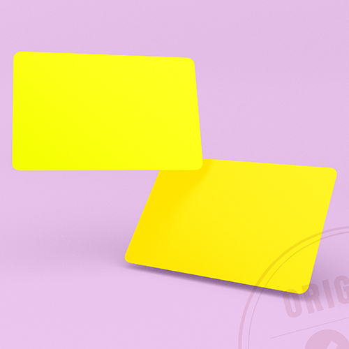 PVC Yellow Cards