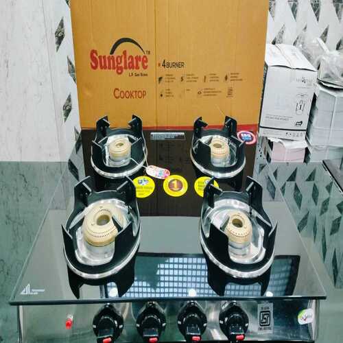 Crystal Black Four Burner Stove