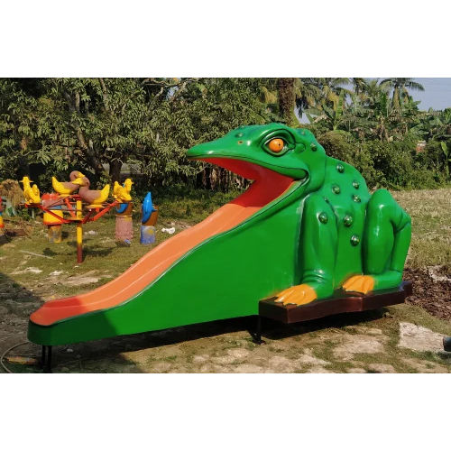 Frp Glass Frog Slide - Product Type: Park Accessories