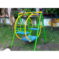 Frp 4 Seater Circular Swing - Polished Finish, 80kg Load Capacity | Ideal For Playground Use, Fun For Children