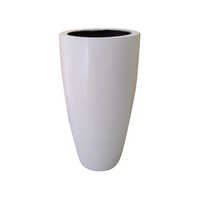 White Frp Glass Planter - Height: 30 Inch (in)