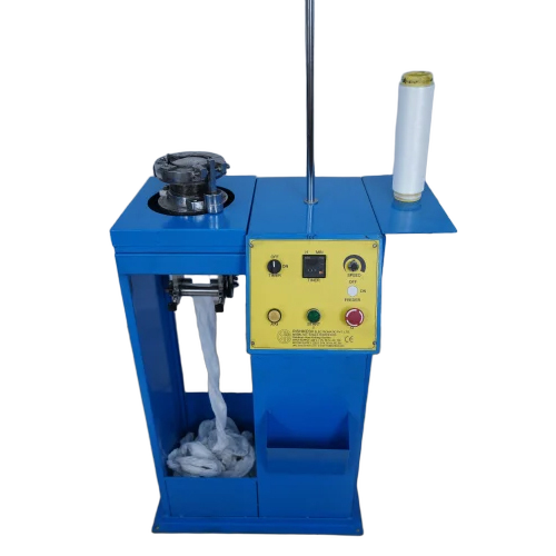 Single Feeder Hose Knitting Machine - Color: Blue