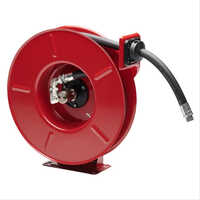 Fuel Hose Reel - High-grade Rubber, 10 Meters Length, 80 Mm Diameter, 40 Bar Pressure | Industrial & Commercial Use, Vibrant Red, Warranty Included