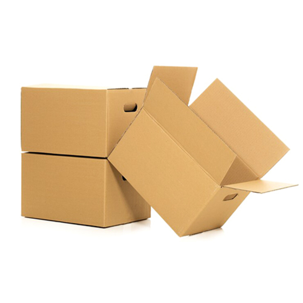 Brown Corrugated Box - Finish: Polished