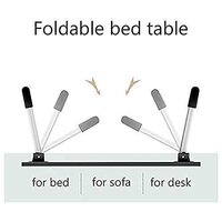 FOLDABLE BED STUDY TABLE PORTABLE MULTIFUNCTION LAPTOP TABLE LAPDESK FOR CHILDREN BED FOLDABLE TABLE WORK OFFICE HOME WITH TABLET SLOT AND CUP HOLDER (7865)