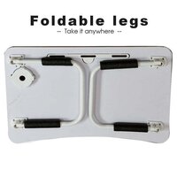 FOLDABLE BED STUDY TABLE PORTABLE MULTIFUNCTION LAPTOP TABLE (7700)