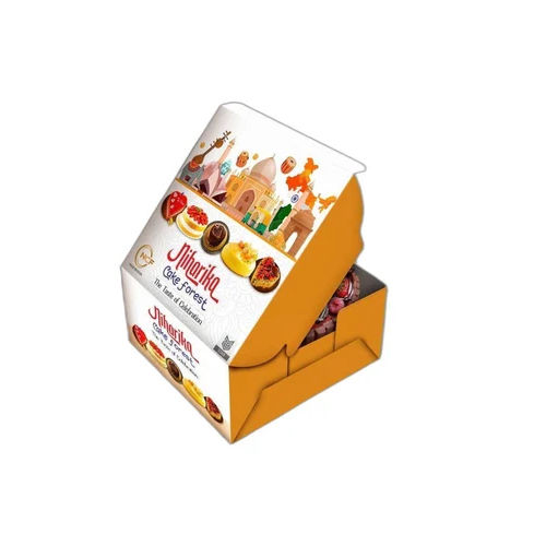 Yellow Cake Corrugated Packaging Box