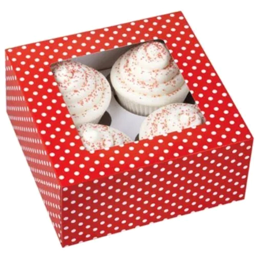 Square Shape Cup Cake Box