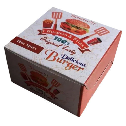 Red Burger Packaging Box