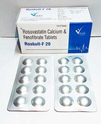 ROSUVASTATIN 20 MG AND FENOFIBRATE TABLETS