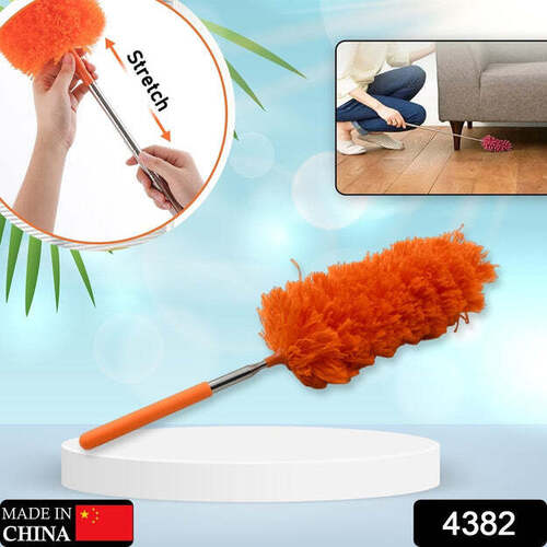 Adjustable Long Handle Microfiber Duster For Cleaning (4382)