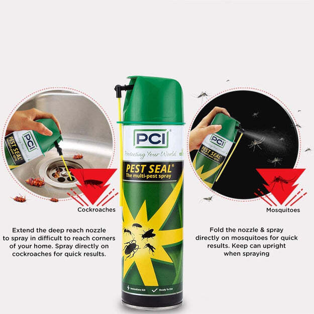 PCI AEROSOL 320 ML SPRAY FOR ALL FLYING AND CRAWLING INSECTS (0270)