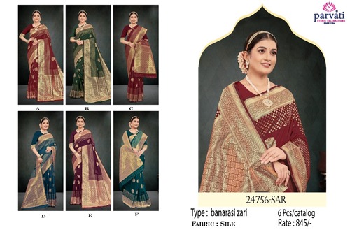 Banarasi Zari Pure Silk Saree For Wedding-24756