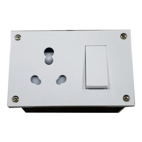 White 16A Electric Switch Socket