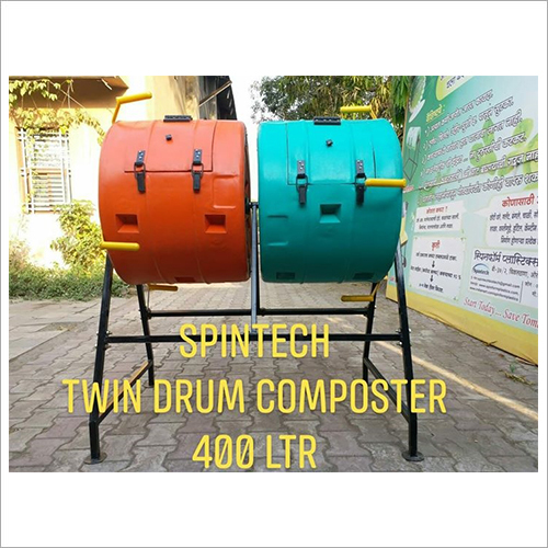 Plastic Spintech Twin Drum Composter 400 Ltr