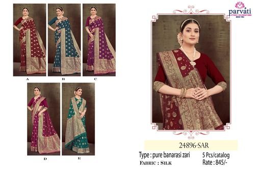 Pure Silk Banarasi Saree For Wedding Occasion-24896