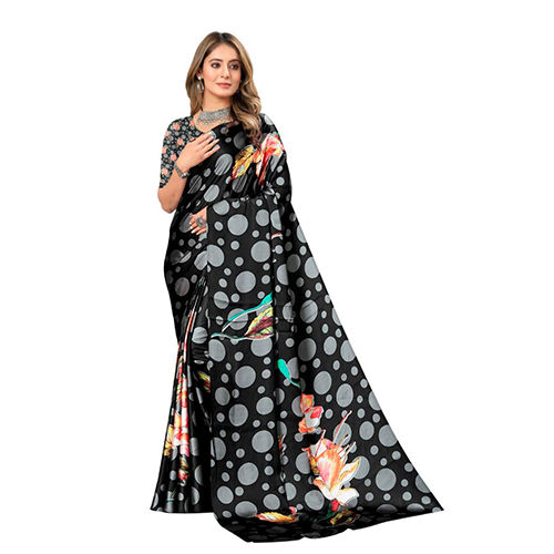 Ladies SRRT Japan Crepe Digital Sarees