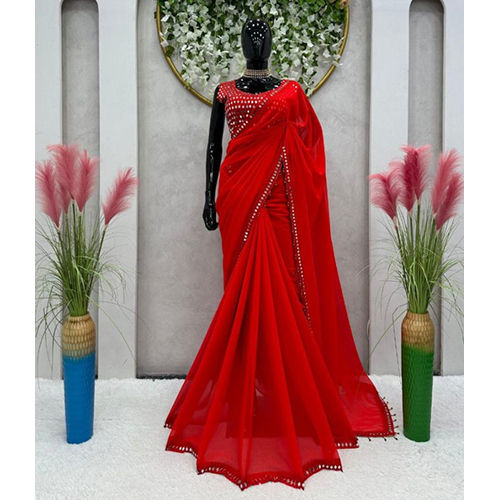 Ladies Faux Georgette Sarees