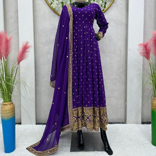 Ladies Faux Georgette Suit