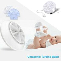MINI WASHING MACHINE TURBINE WASHING MACHINE DOOR HINGE LIGHTWEIGHT TURBO WASHER WITH USB CABLE FOR HOME (6152A)