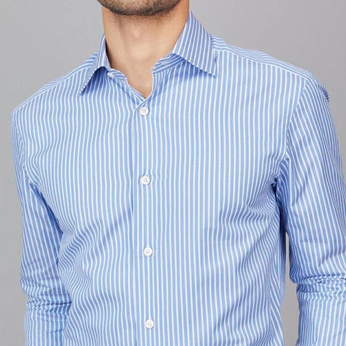 Plain And Stripe Multicolor Hotel Uniform Shirt