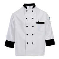 Cotton Unisex Hotel Chef Coat - Customized Size, White Color, Round Collar, Short Sleeve | Suitable for All Seasons: Rainy, Spring, Summer, Winter