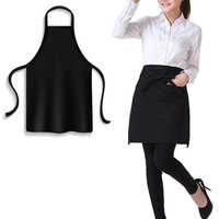 Hotel Uniform Unisex Kitchen Apron Set Cotton - Cotton Material, Customized Size, Multicoloured Design, Plain Pattern | Suitable For All Seasons